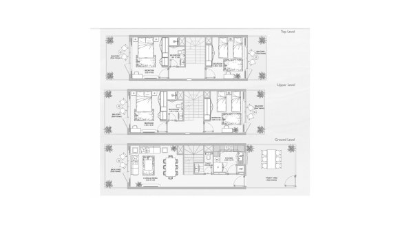 Property floor plan, 4 bedrooms in PLAZA BY REPORTAGE No. 11007 (2D)